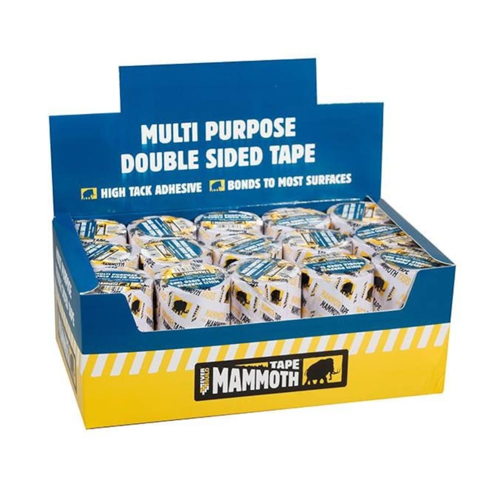 Everbuild Mammoth Multi-Purpose Double Sided Tape 50mm x 5m - One Colour - One Size