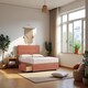 image 1 of York Plush Bed With Mattress, 2 Drawers Same Side & Headboard