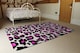 image 3 of Pink Fluffy Leopard Rug | Multi