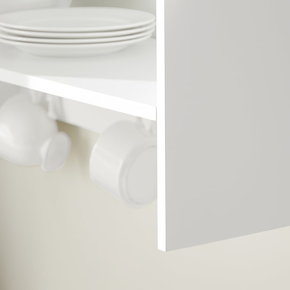 image 1 of SoBuy KCR09-W,Wall Mounted Kitchen Plate Cup Rack | White | White | 1