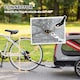 image 6 of PawHut 2-In-1 Dog Bike Trailer Stroller w/ Universal Wheel Reflector Flag