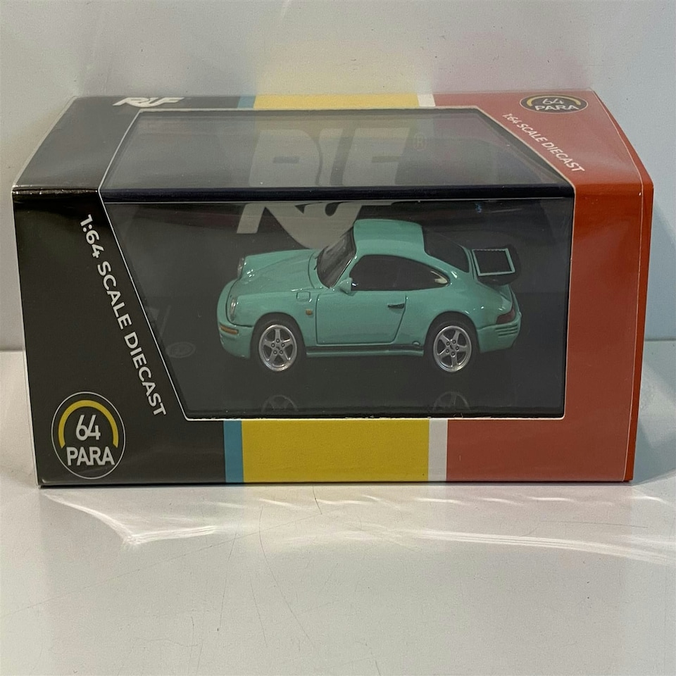 image 1 of Porsche RUF CTR Yellowbird 1987 Mint Green 1:64 Scale Paragon 55293L