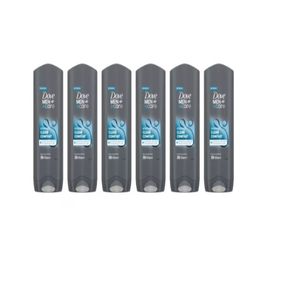 image 1 of Dove Men Clean Comfort Bodywash 250ml Pack of 6