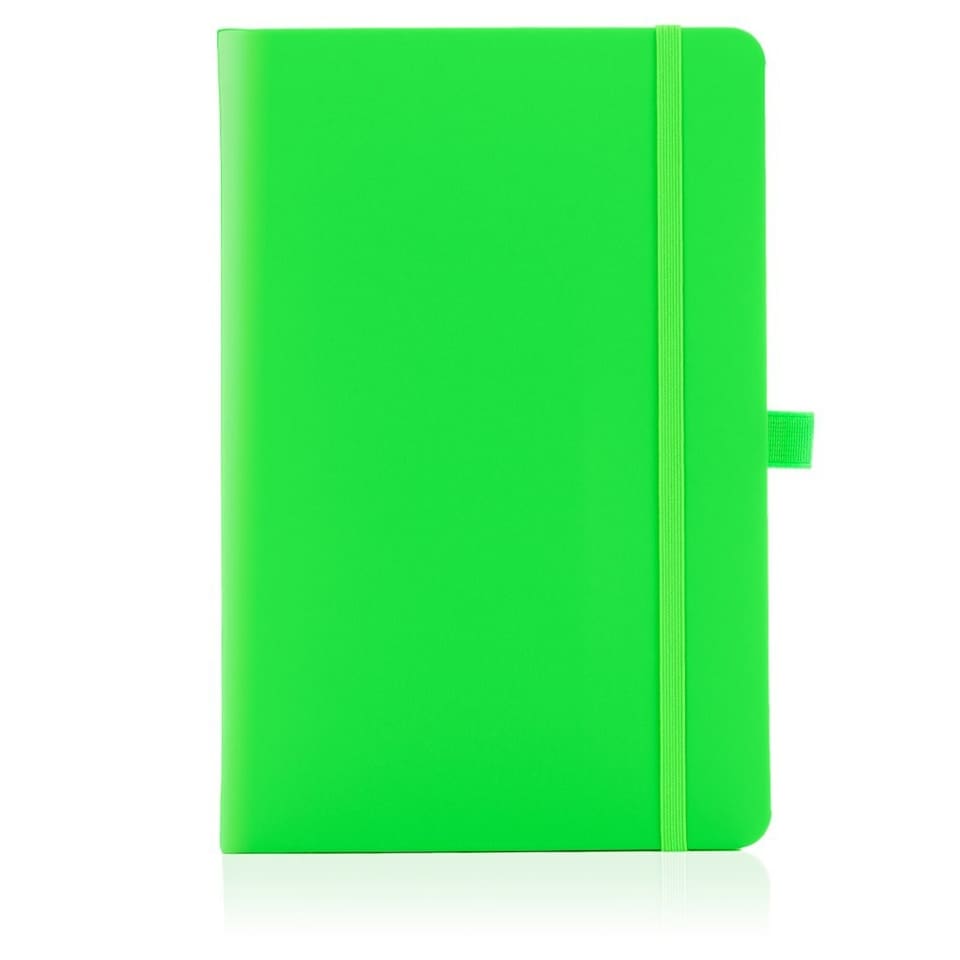 image 1 of Notes London A5 Wilson Lined Page Notebook Neon Green