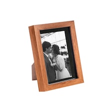 Nicola Spring 5 x 7" Photo Frame - Dark Wood/Black Mount - 3D Photo Frame Picture Frame Box Portrait Display Case (20 x 15cm)