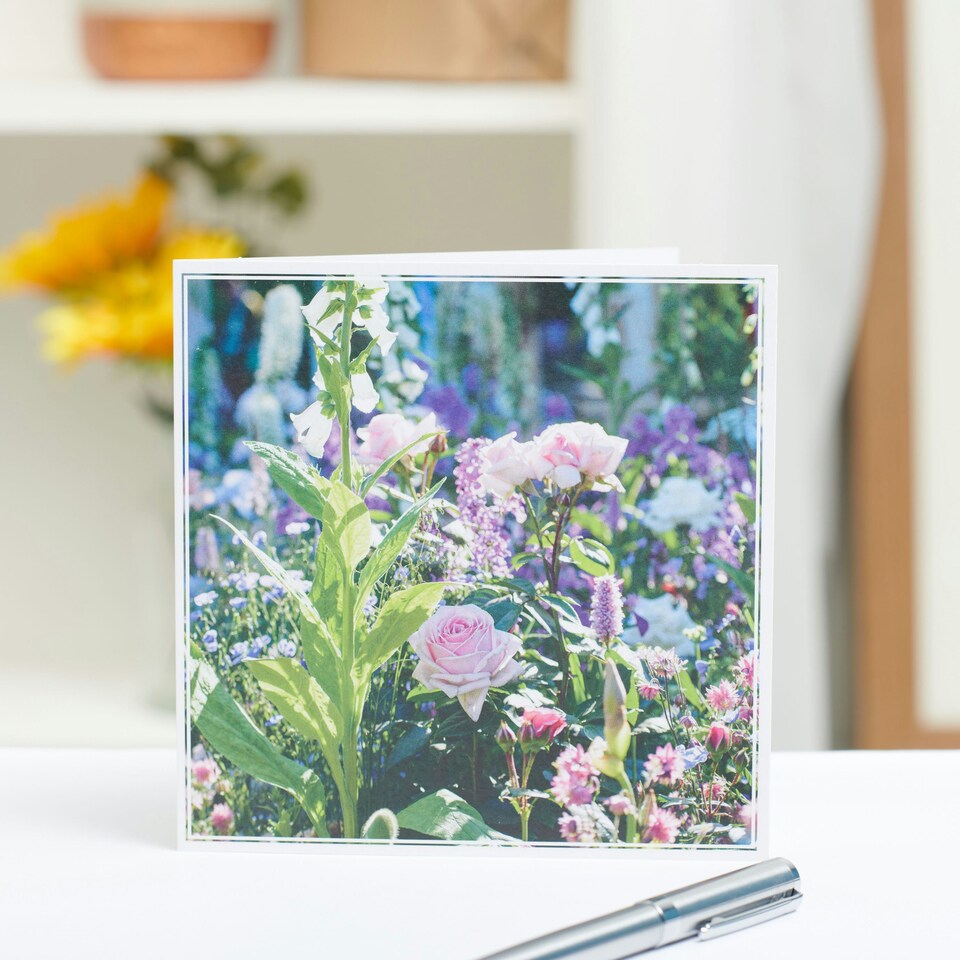 image 1 of Birthday/Greeting Card for Her/Friend | RHS Pink Floral Design