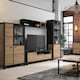 image 4 of High Rock Wall Shelf in Matt Black/Riviera Oak