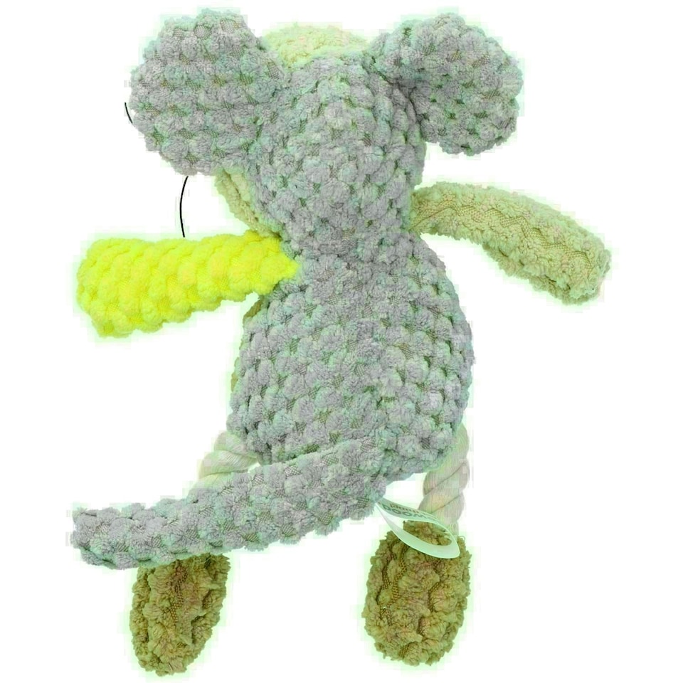 Molly Mouse Mr Twister Teddy Dog Toy With Squeak 23cm/9"