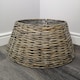 image 4 of 48/70cm Samuel Alexander KD Willow Christmas Tree Skirt Wicker Rattan- Large Natural
