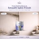 image 6 of HQC Satin Paint - Smooth, Durable Satin Finish For Walls & Ceilings - Satin Black - 2.5L