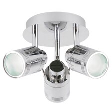 BHS Hector Bathroom Ceiling Spotlight Plate | Silver | Chrome | 1