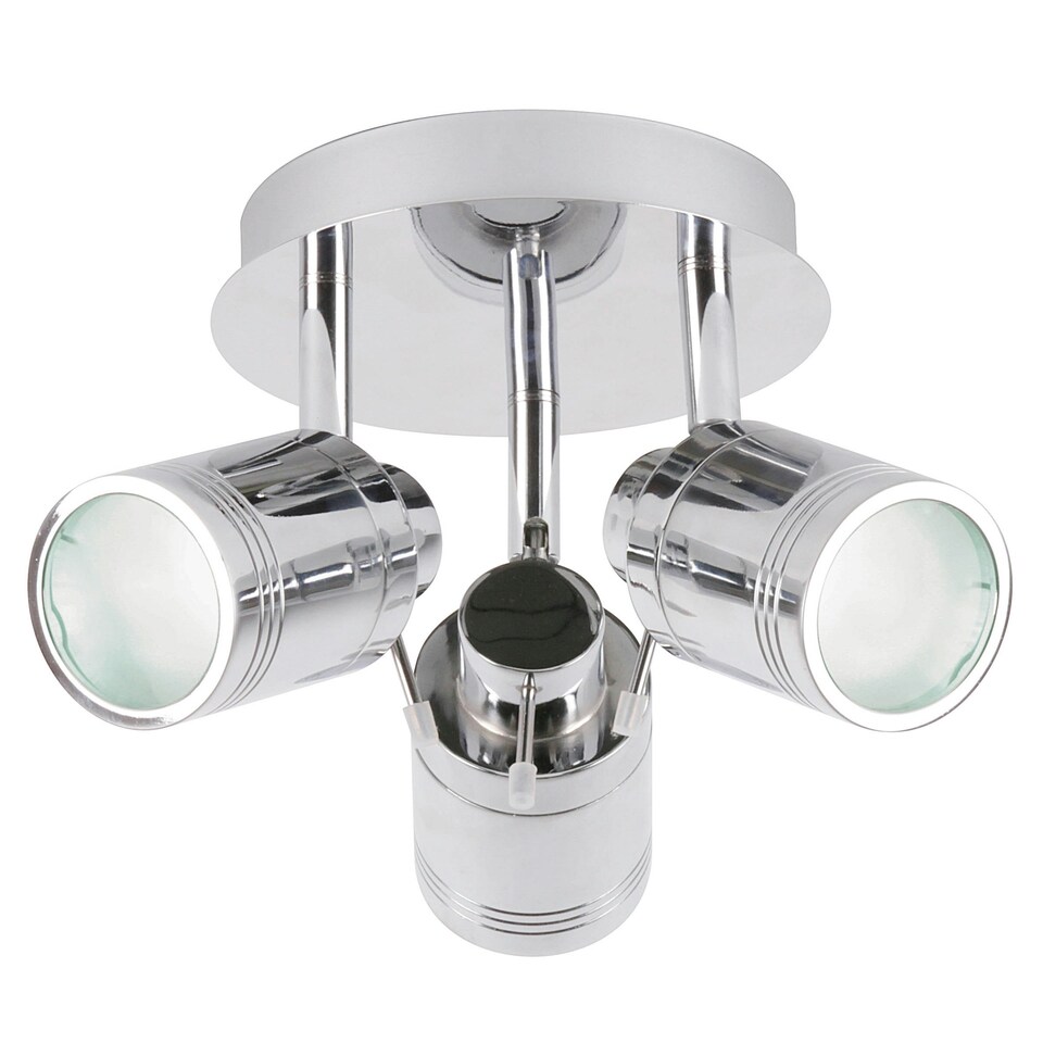 image 1 of BHS Hector Bathroom Ceiling Spotlight Plate | Silver | Chrome | 1