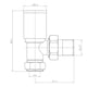 image 3 of Round - Black Radiator Valves Angled 8mm