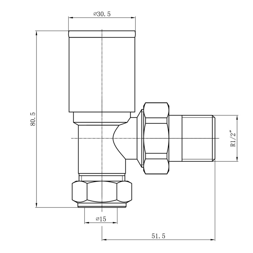 image 1 of Round - Black Radiator Valves Angled 8mm