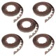 image 1 of KCT 50m Metre Brown Flexible Plastic Lawn Edging Grass Border with Pegs Garden Edger Heavy Duty Flower Bed