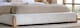image 5 of 5ft King Size Low Profile White Soft Fabric Upholstered Wood Bed Frame | White | King