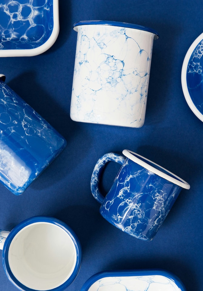 image 1 of Bubble Collection Enamel Mug