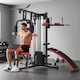 image 2 of SPORTNOW Multi Gym Workout Station with Sit Up Bench, Push Up Stand, Dip Bars