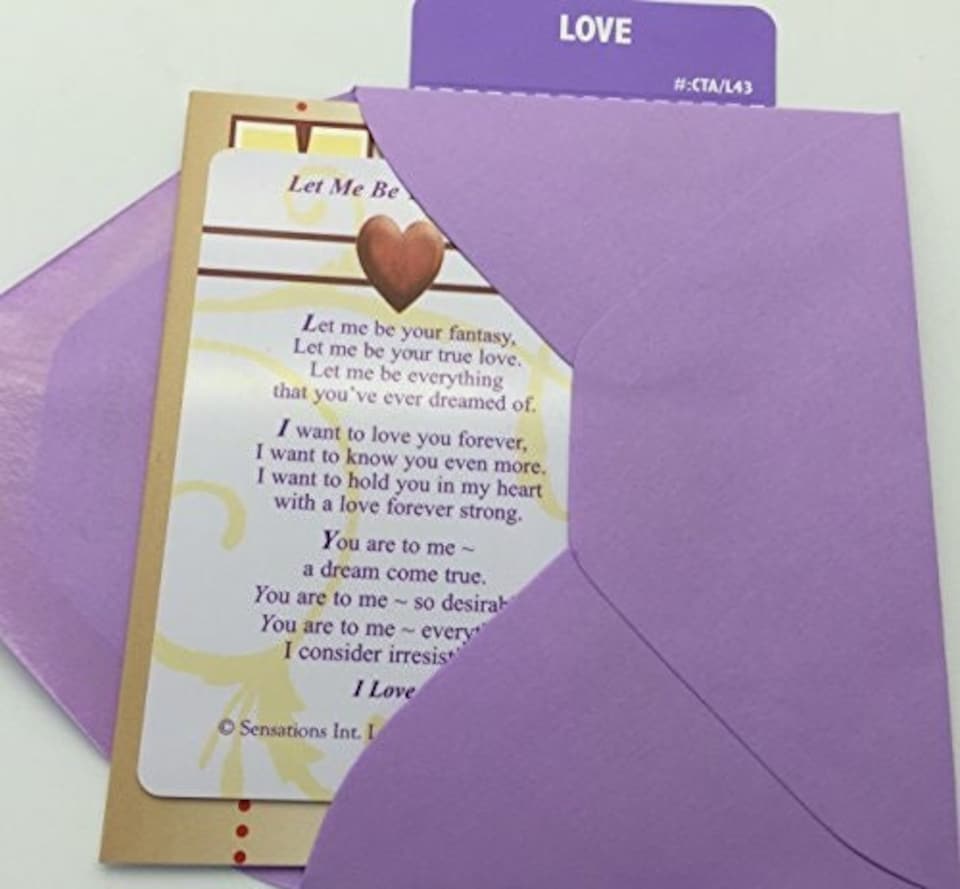 image 1 of Let Me Be Your Fantasy....Wallet Card (Sentimental Keepsake Wallet/Purse Card)