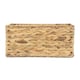 image 7 of Large Shallow Water Hyacinth Storage Basket | Brown | Brown