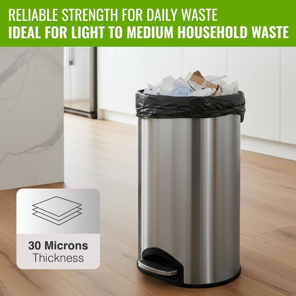 image 1 of Ecobag Everyday Bin Bags Heavy Duty Refuse Sacks Leak Resistant