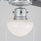 image 7 of ValueLights Mirage Silver and Black 42 Inch Ceiling Fan Glass Shade