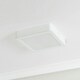 image 1 of ValueLights Lacey White Square IP44 Bathroom Flush or Recessed Integrated LED Ceiling Light