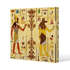 Egyptian Drawings (Canvas Print) 77 x 77 x 4cm