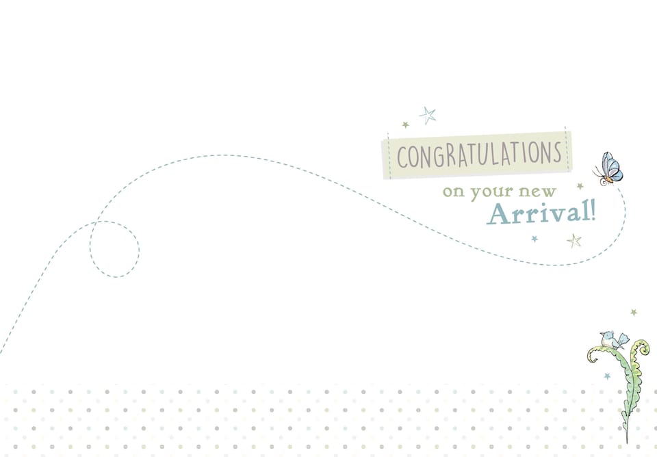 image 1 of Guess How Much I Love You 'Welcome Baby Boy' New Baby Card
