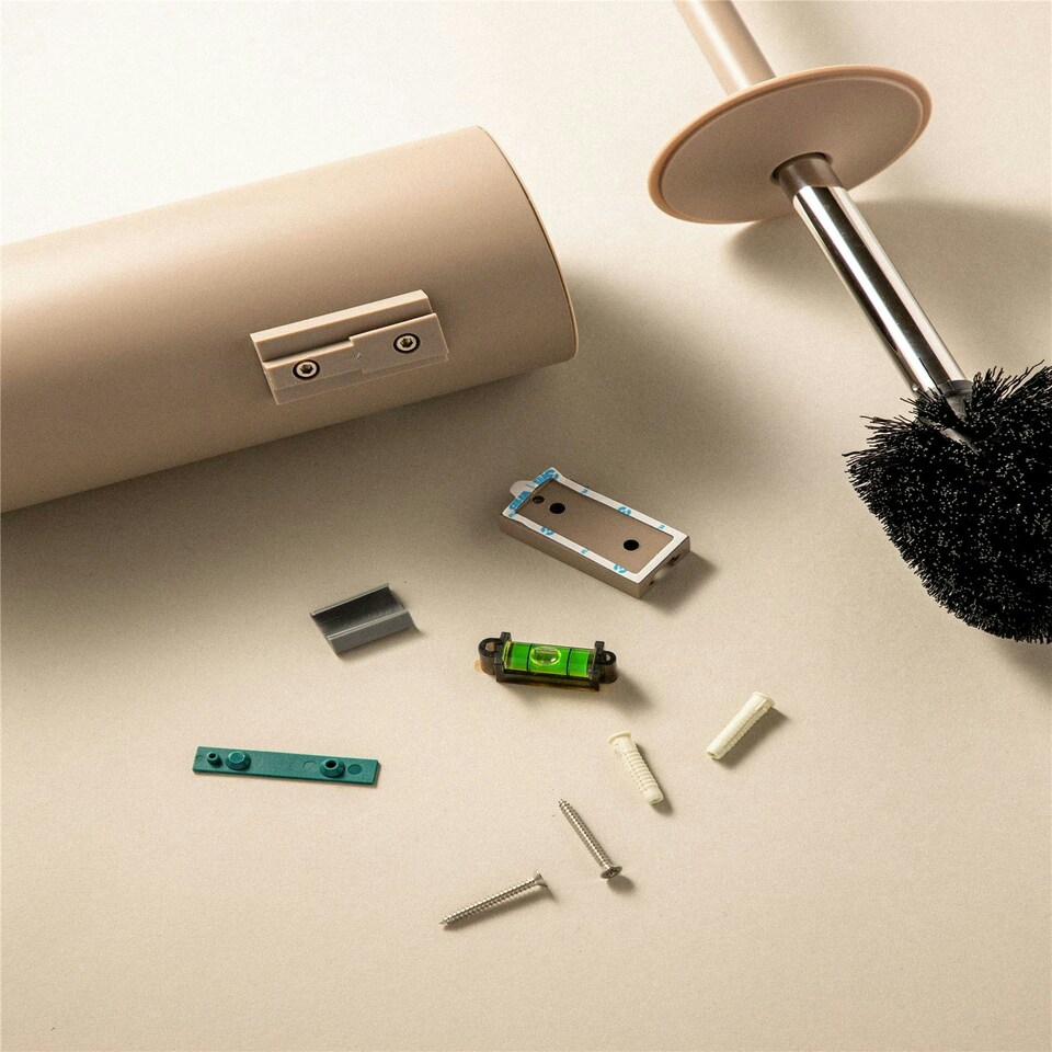 image 1 of Cosmic Toilet Wall Brush Holder with Durable Stainless Steel for Bathroom