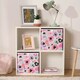 image 2 of OHS 4 Pack Folding Storage Leopard Print Cubes Space Saving Home Bedroom Clothes Toy Organiser Multi