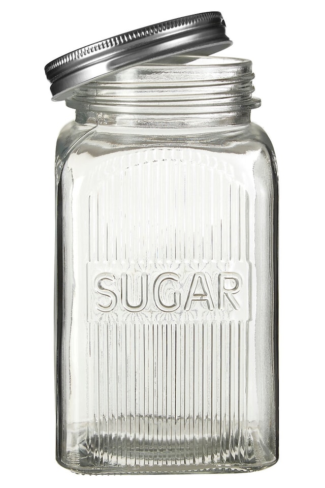 image 1 of Luca Set of Three Glass Jars with Silver Lids