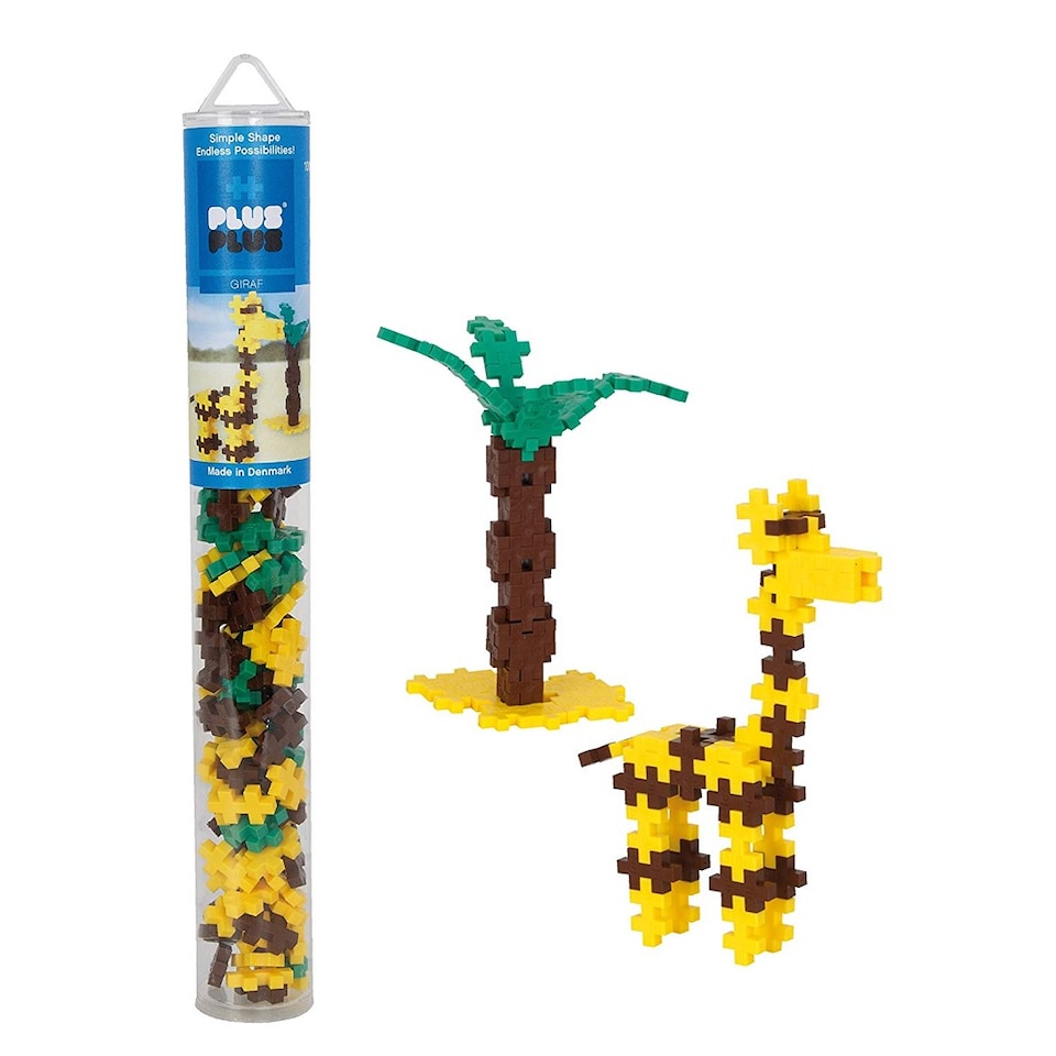 image 1 of Plus Plus Tube Giraffe 100 Piece Construction Building Set