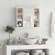 image 2 of HOMCOM Wall Mounted Bathroom Storage Cabinet w/ Mirrored Door, Adjustable Shelf