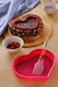 image 4 of Heart Silicone Mould and Spatula Baking Set