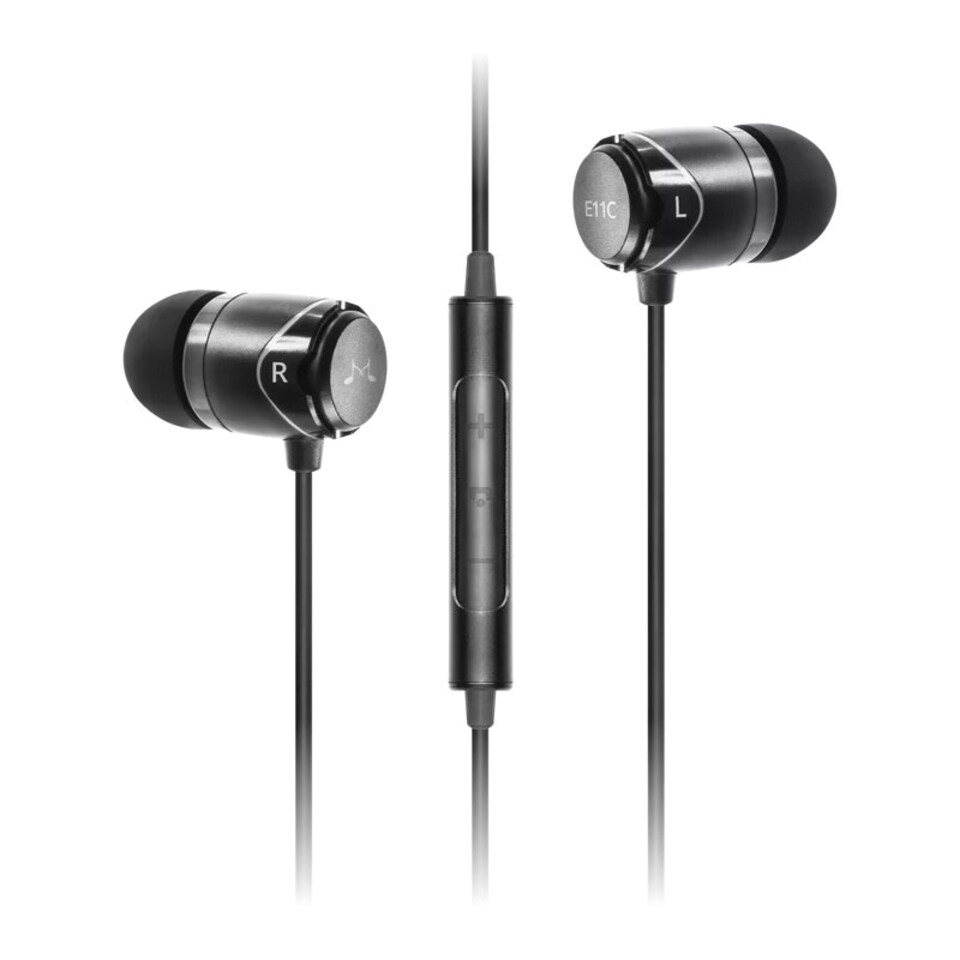 image 1 of SoundMAGIC E11C In Ear Isolating Earphones with Mic - Black