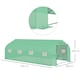 image 7 of Outsunny 6 x 3M Walk in Polytunnel Greenhouse Large Outdoor Grow House w/ Door