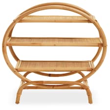 Interiors by Premier Sustainable Three Tier Shelf Unit, Ample Storage Shelving Unit, Light Weight Kitchen Storage Shelving Unit Cream