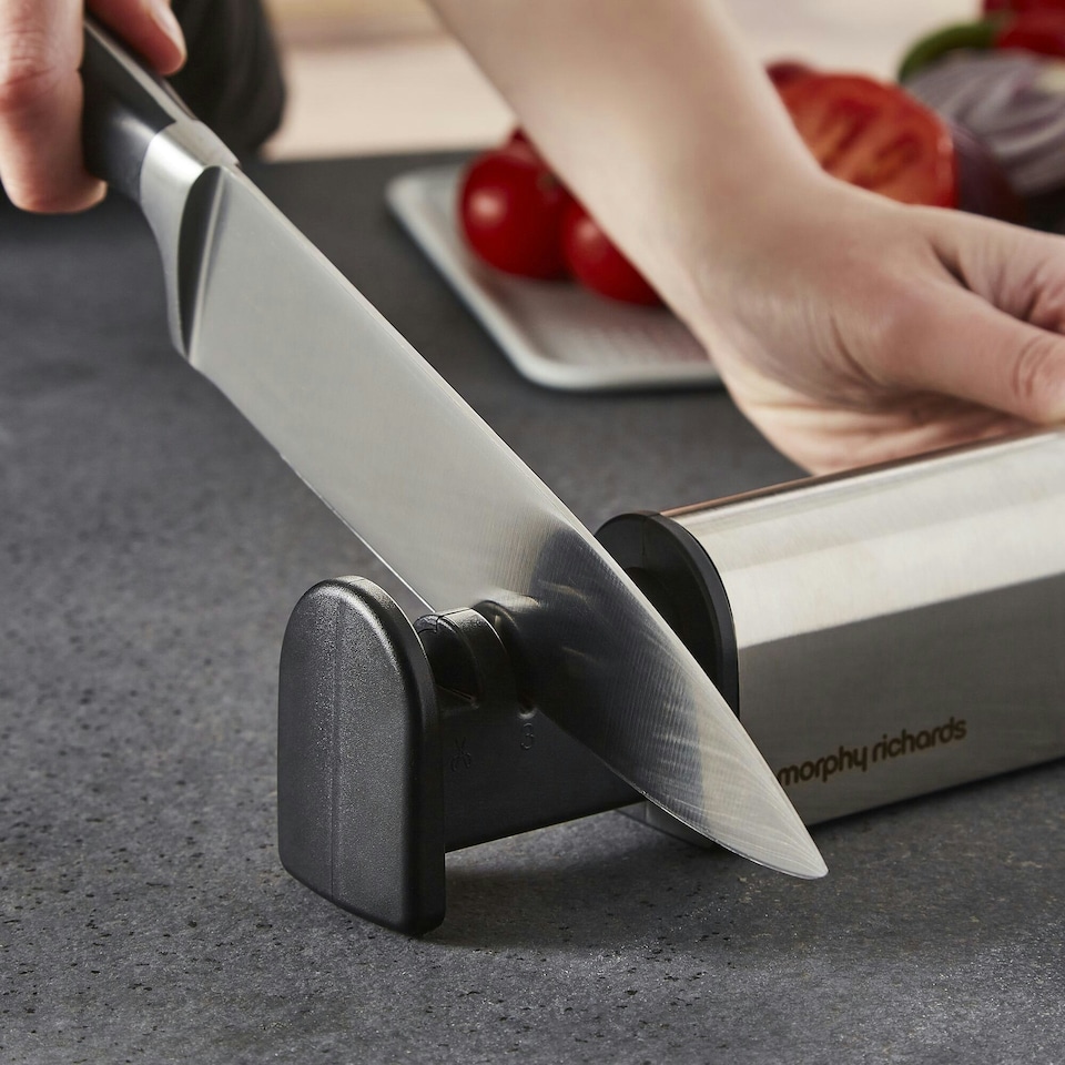 image 1 of Morphy Richards 4 in 1 Retractable Knife and Scissor Sharpener