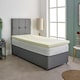 image 3 of Memory Foam Mattress Topper - 1 Inch Deep, Pressure-Relieving Comfort | Yellow | European Small Single