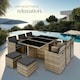 image 8 of Garden Table & Chairs New York - 10 seats with cushions, dining table, rain cover - Nature