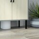 image 10 of kleankin Bathroom Sink Cabinet, Under Sink Basin Storage Cupboard with Shelf Yellow | Natural wood finish