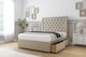 image 4 of Sloomy Montana Almond Coniston Divan Bed Base 2 Drawers Foot-End With 54 Inch Floor Standing Headboard | Cream | Almond | King | 1