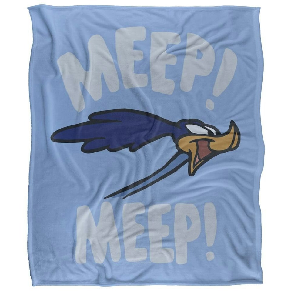 image 1 of Looney Tunes Meep Meep Doodle Blanket - Multicoloured - One Size