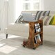 image 5 of COSTWAY C-Shaped End Table Mobile Sofa Side Table Brown