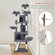 image 6 of Yaheetech Large Cat Tree with 3 Condos Dark Grey