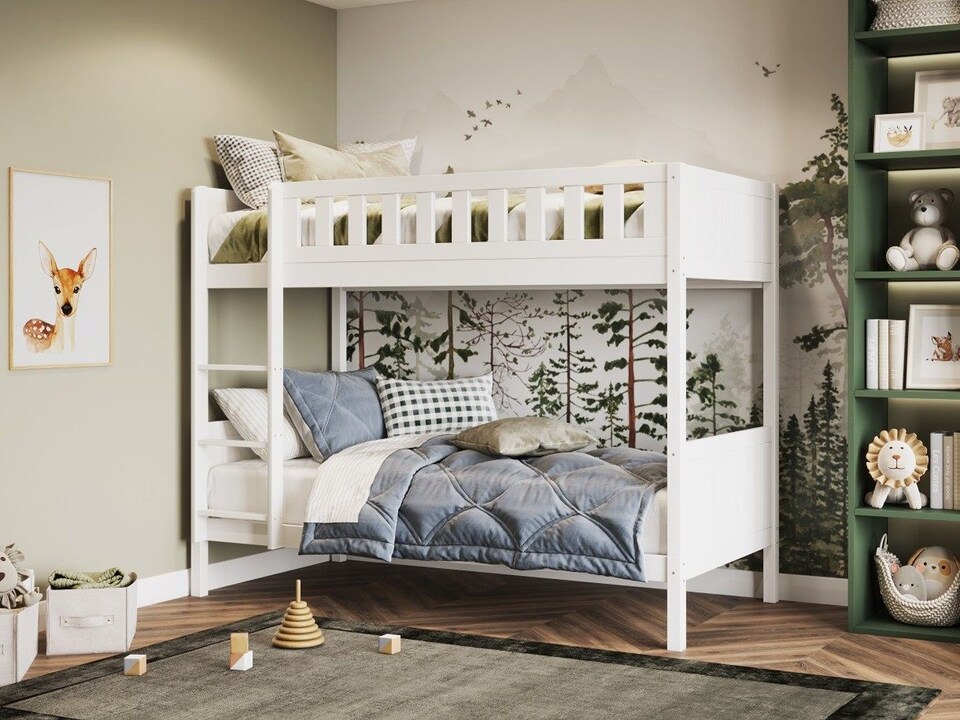 image 1 of Flair Bea Wooden Bunk Bed White