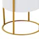 image 3 of Interiors by Premier Stylish And Functional Large Black And Gold Floor Standing Planter, Sleek And Sturdy Outdoor Garden Pots White