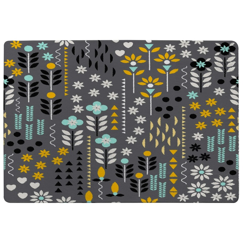 image 1 of Flower Print (Rug) Multi | XL: 160x230cm