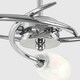 image 1 of ValueLights Modern Chrome 3 Way Ceiling Light With Frosted Glass Shades